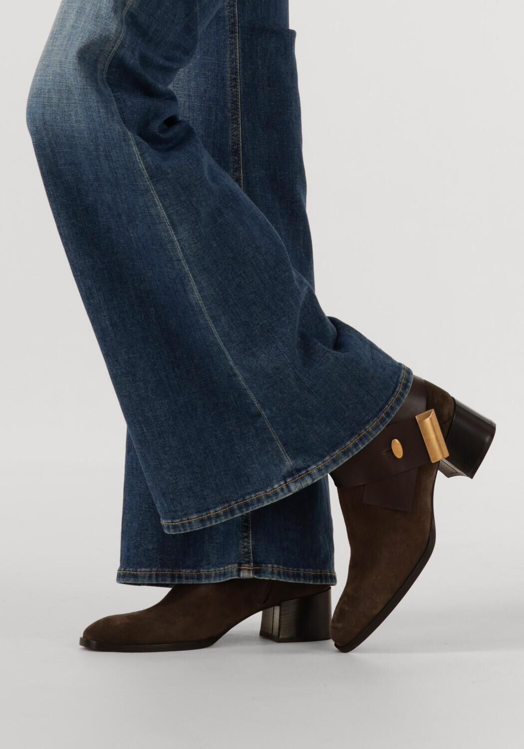 Bruine ROBERTO FESTA Enkellaarsjes KIVA - large