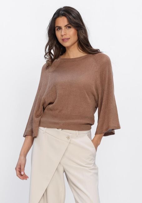 Bruine STUDIO AR Trui MARISOL LINNEN KNIT - large