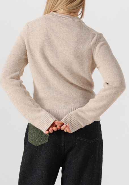 Beige GANNI Vest CORE FUTURE WOOL MIX CARDIGAN - large