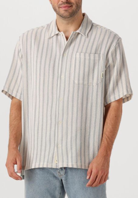 Grijze WOODBIRD Casual overhemd WBBANKS WEEVE SHIRT - large