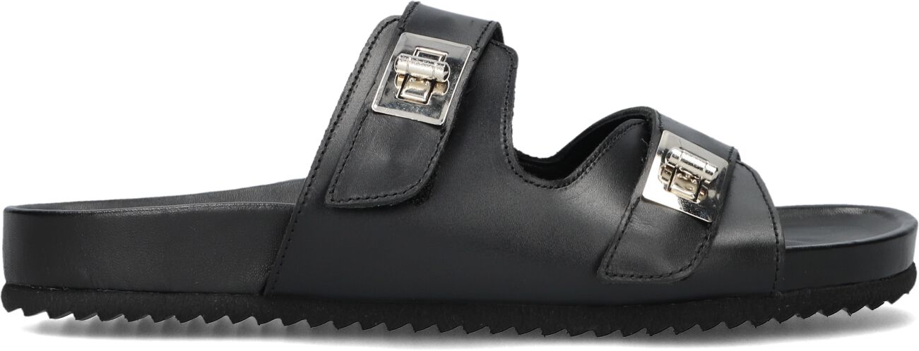 Lina Locchi Slippers
Dames L1402, Maat: 42, Materiaal: Leer, Kleur: Zwart
