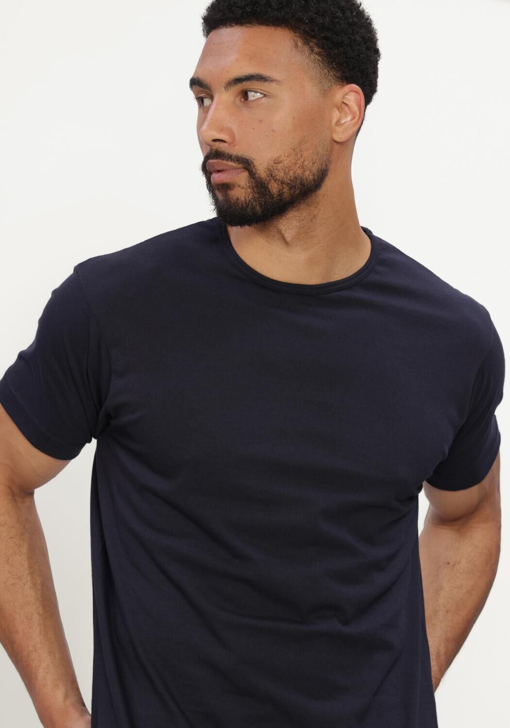 Donkerblauwe Alan Red Polo / T-shirt 6672 DERBY - large
