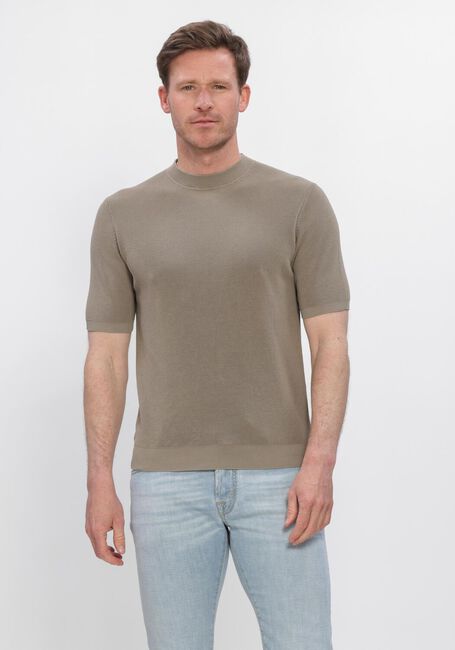 Taupe FILIPPO DE LAURENTIIS T-shirt G. COLLO MC - large