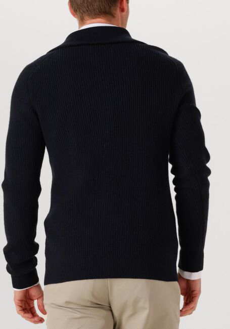 Donkerblauwe PROFUOMO Trui PULLOVER HALF ZIP - large