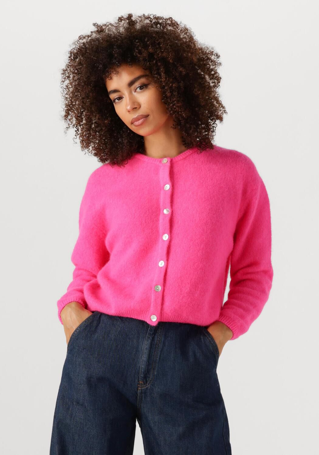 American Vintage Vest Dames Vitow Cardigan, Maat: M, Kleur: Neon afbeelding 1