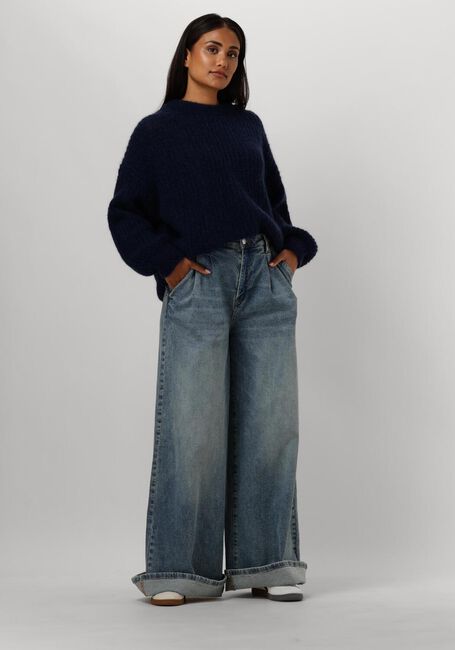 Donkerblauwe DES PETITS HAUTS Trui BURMA - large