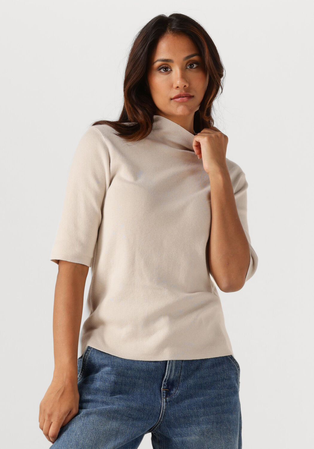 Knit-ted Trui Dames Molly, Maat: M, Kleur: Beige afbeelding