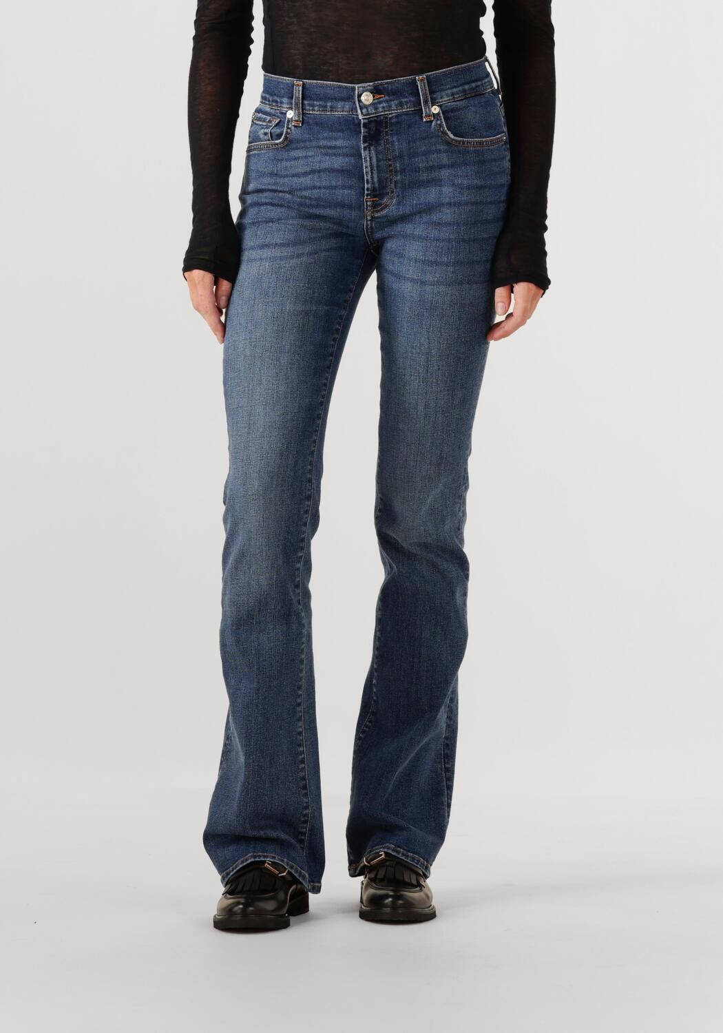 7 for all Mankind Flared Jeans Dames Bootcut Soho Light, Maat: 28, Kleur: Blauw afbeelding