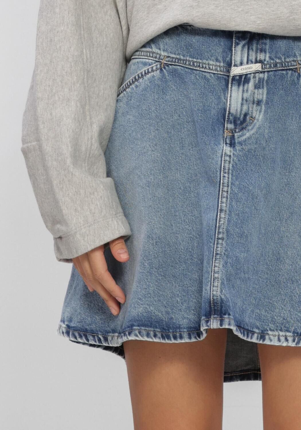 Blauwe CLOSED Rokken VOLANT MINI SKIRT - large