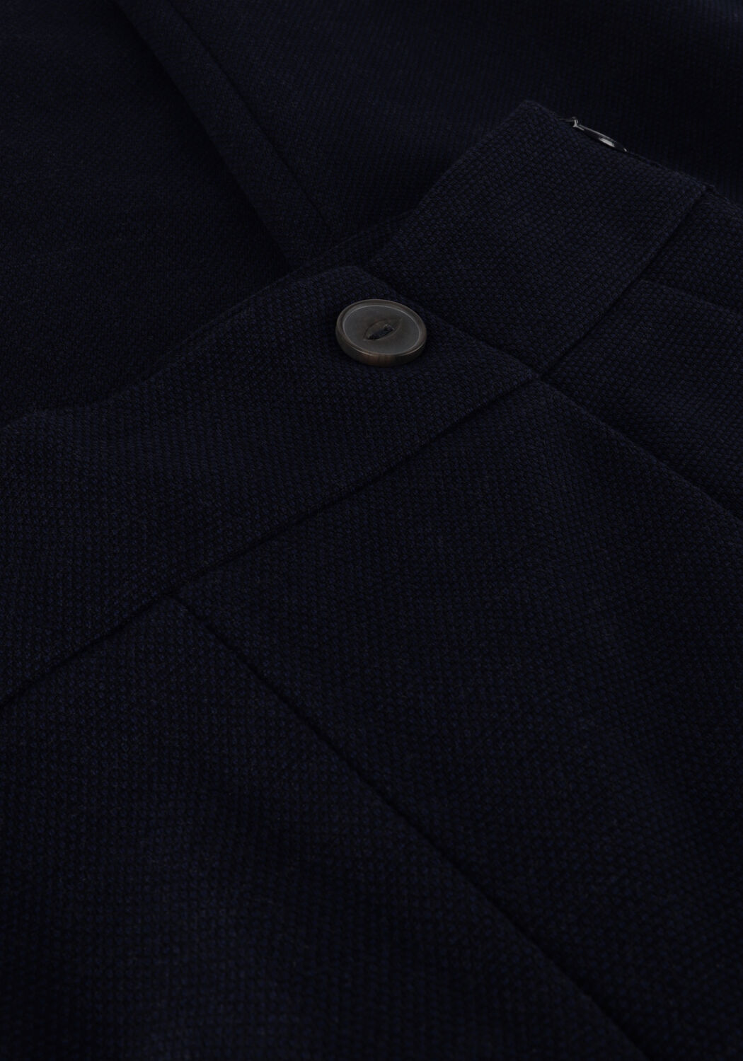 Donkerblauwe RUBY TUESDAY Wijde broek RELENA STRAIGHT LEG PANTS WITH ZIPPER AT SIDE - large