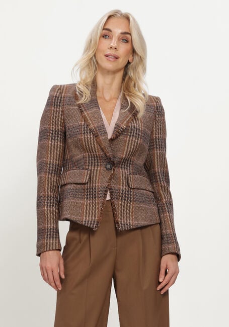 Bruine LUISA CERANO Blazer KARO-EIN-KNOPF-BLAZER - large