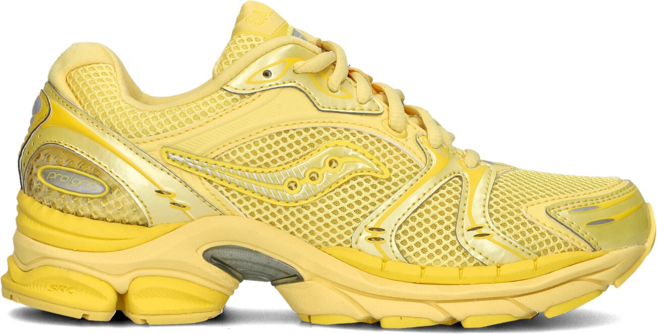 Saucony Lage Sneakers Dames Progrid Triumph 4, Maat: 42, Materiaal: Mesh, Kleur: Geel