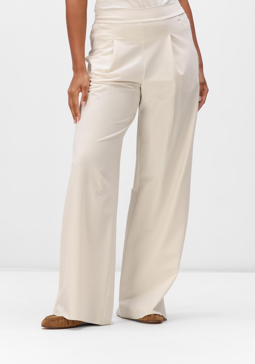 Japan Tky Wijde Broek Dames Kona Long, Maat: L, Kleur: Creme afbeelding 1