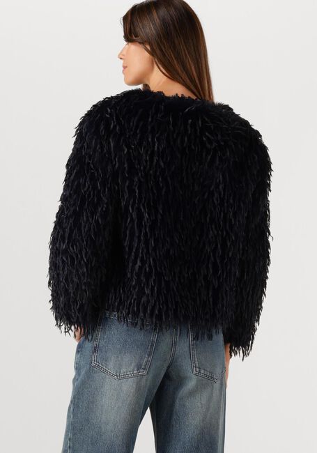 Donkerblauwe LUISA CERANO Faux fur jas 428512/4180 - large