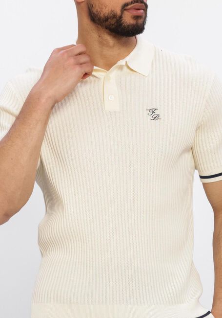 Ecru FILLING PIECES Polo FINE KNIT POLO - large