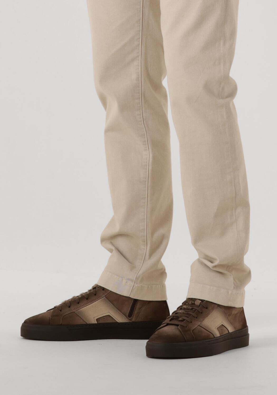 Bruine SANTONI Hoge sneakers 22131 - large