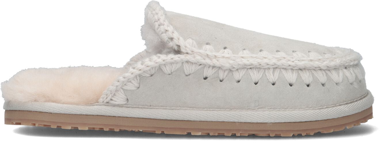 Mou Pantoffels
Dames Slipper Full Eskimo Stitch, Maat: 36, Materiaal: Suède, Kleur: Zilver