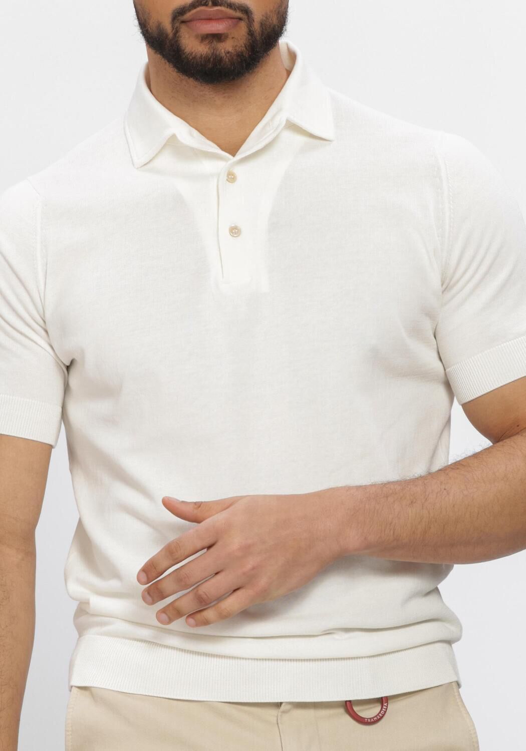 Ecru FILIPPO DE LAURENTIIS Polo POLO MC PARAMONTURA - large