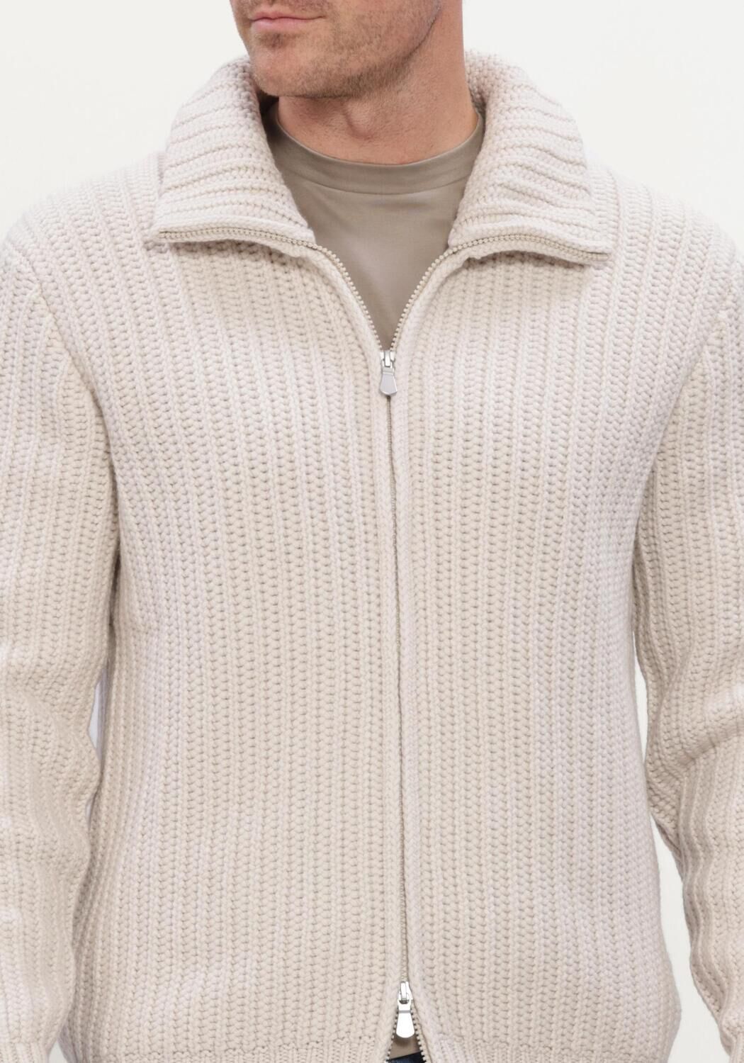 Beige GRAN SASSO Jack JACKET ZIP C/15573 - large