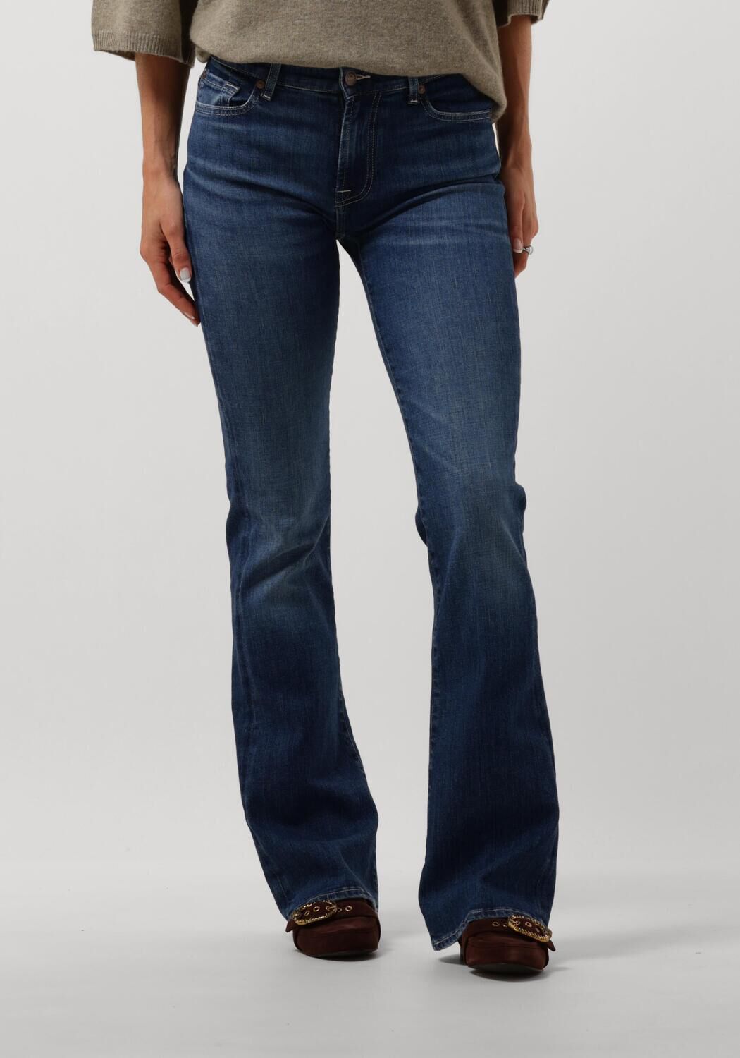 7 for all Mankind Flared Jeans Dames Bootcut Slillsanmon, Maat: 25, Kleur: Blauw