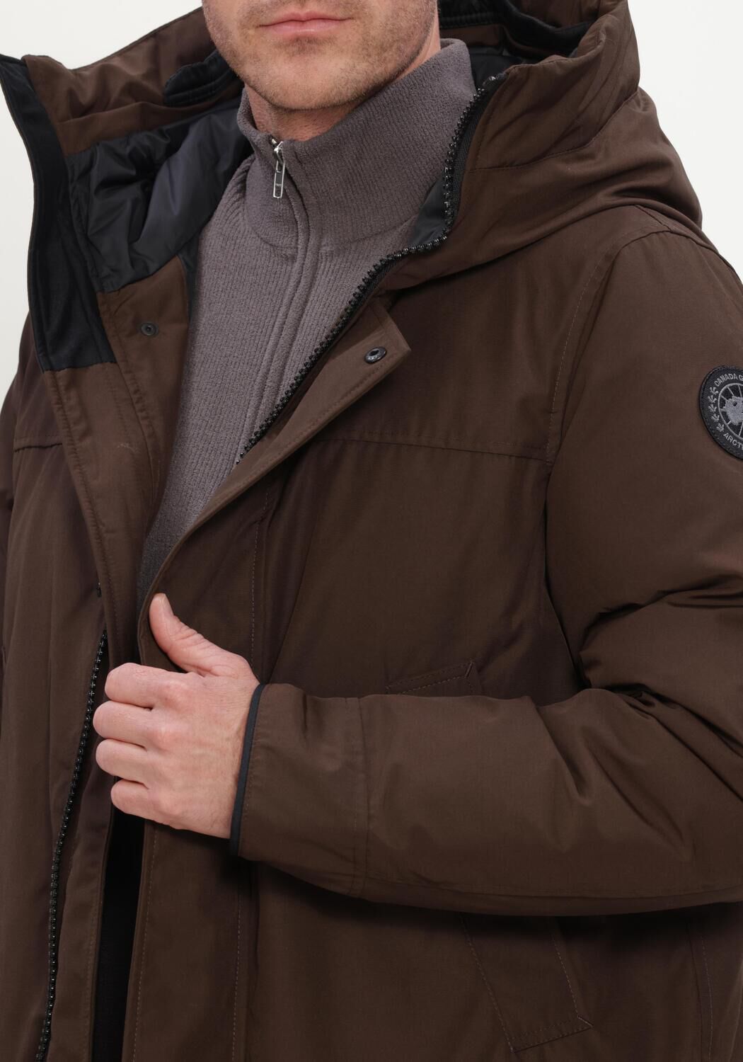 Bruine CANADA GOOSE Parka's LANGFORD PARKA- CR BLACK DISC - large