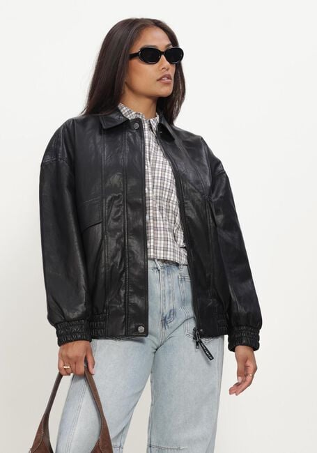Zwarte HAUTE L'AMITI&Eacute; Jack RIZZ PU JACKET - large