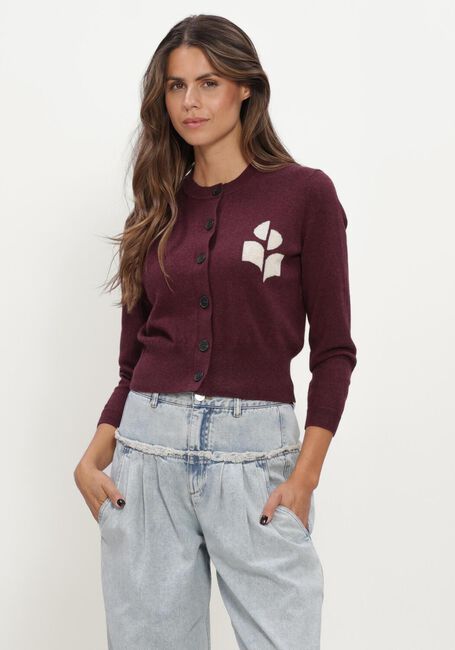 Bordeaux ISABEL MARANT Vest NEWTON CARDIGAN - large