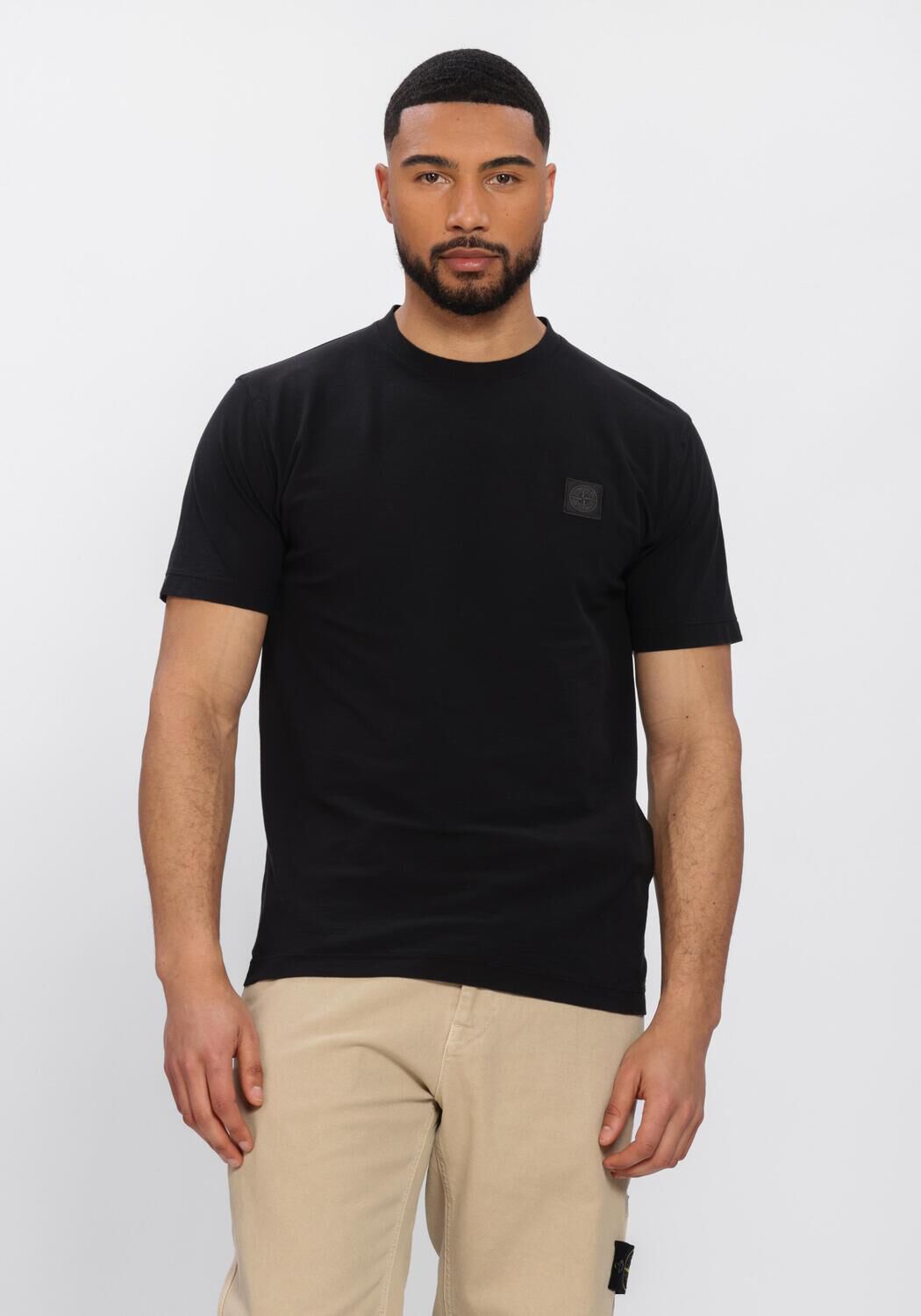 Zwarte STONE ISLAND T-shirt SS T-SHIRT S0F11 - large