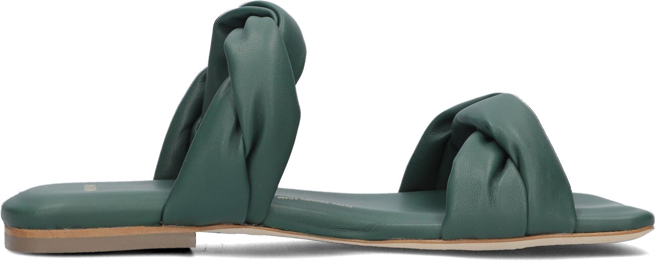 Nubikk Slippers
Dames Square Twist, Maat: 40, Materiaal: Leer, Kleur: Groen