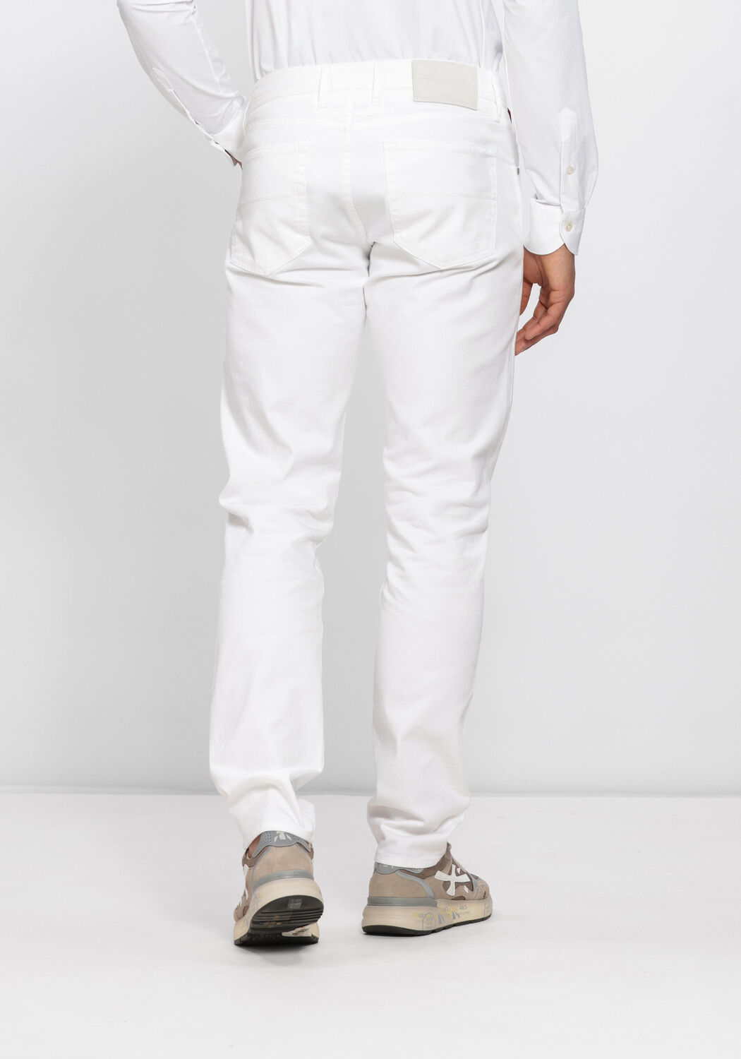 Witte TRAMAROSSA Slim fit jeans MICHELANGELO - large