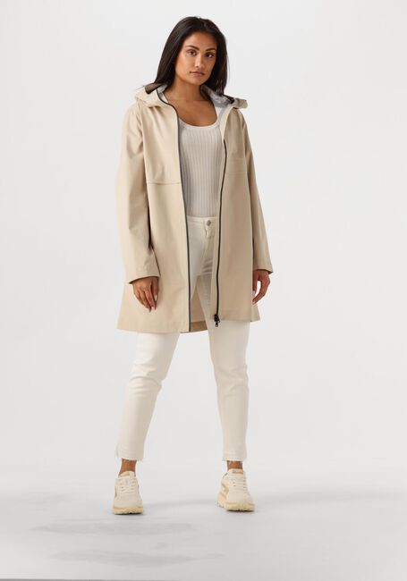 Beige WOOLRICH Regenjas LIGHT STRETCH PARKA - large