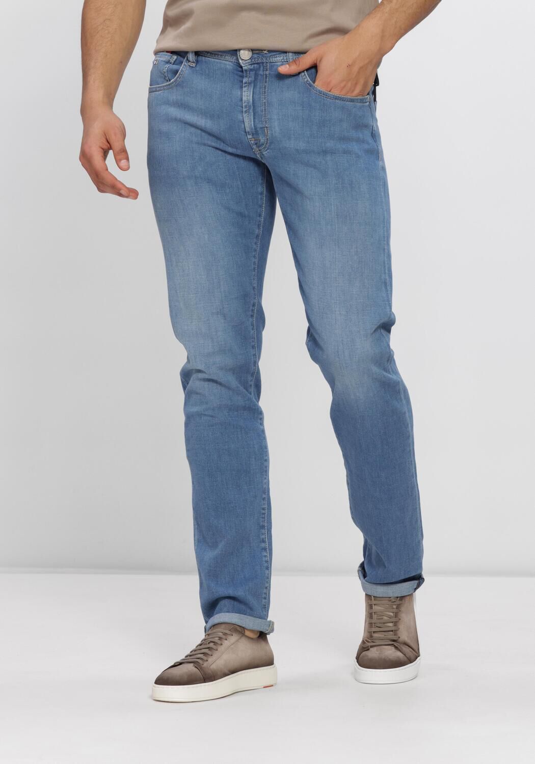 Blauwe TRAMAROSSA Slim fit jeans MICHELANGELO - large