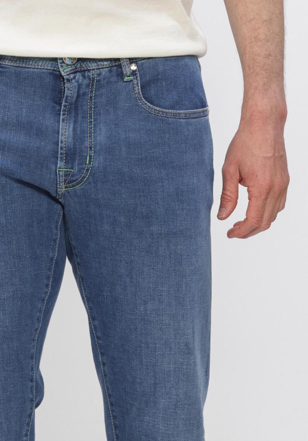 Blauwe TRAMAROSSA Slim fit jeans MICHELANGELO - large