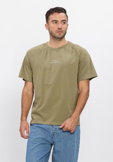 Khaki BRAM'S FRUIT T-shirt F*CK OFF I'M GARDENING RAGLAN T-SHIRT - large