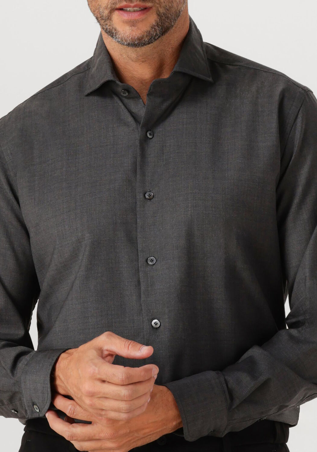 Donkergrijze XACUS Klassiek overhemd 11220 MOP721ML - large