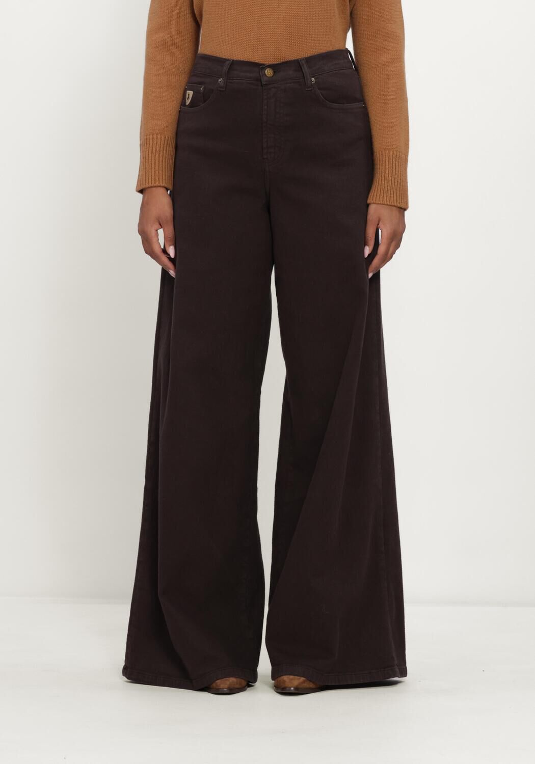 Bruine LOIS JEANS Wide jeans MARLENE - large