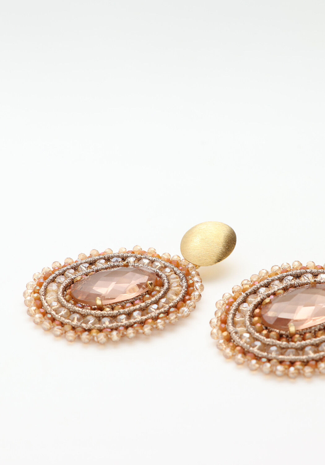 Multi LOTT. GIOIELLI Oorbellen CE SI FILLED OVAL 3 RINGS WITH STONE L - large