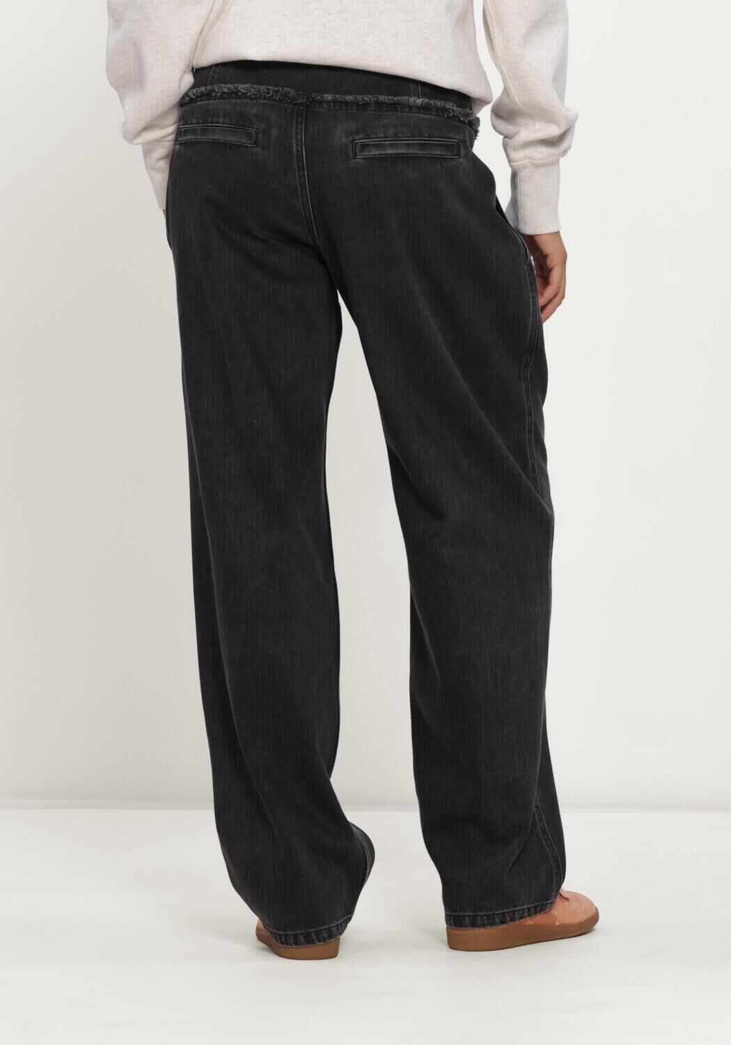 Antraciet ISABEL MARANT Wijde broek INIZA PANTS - large