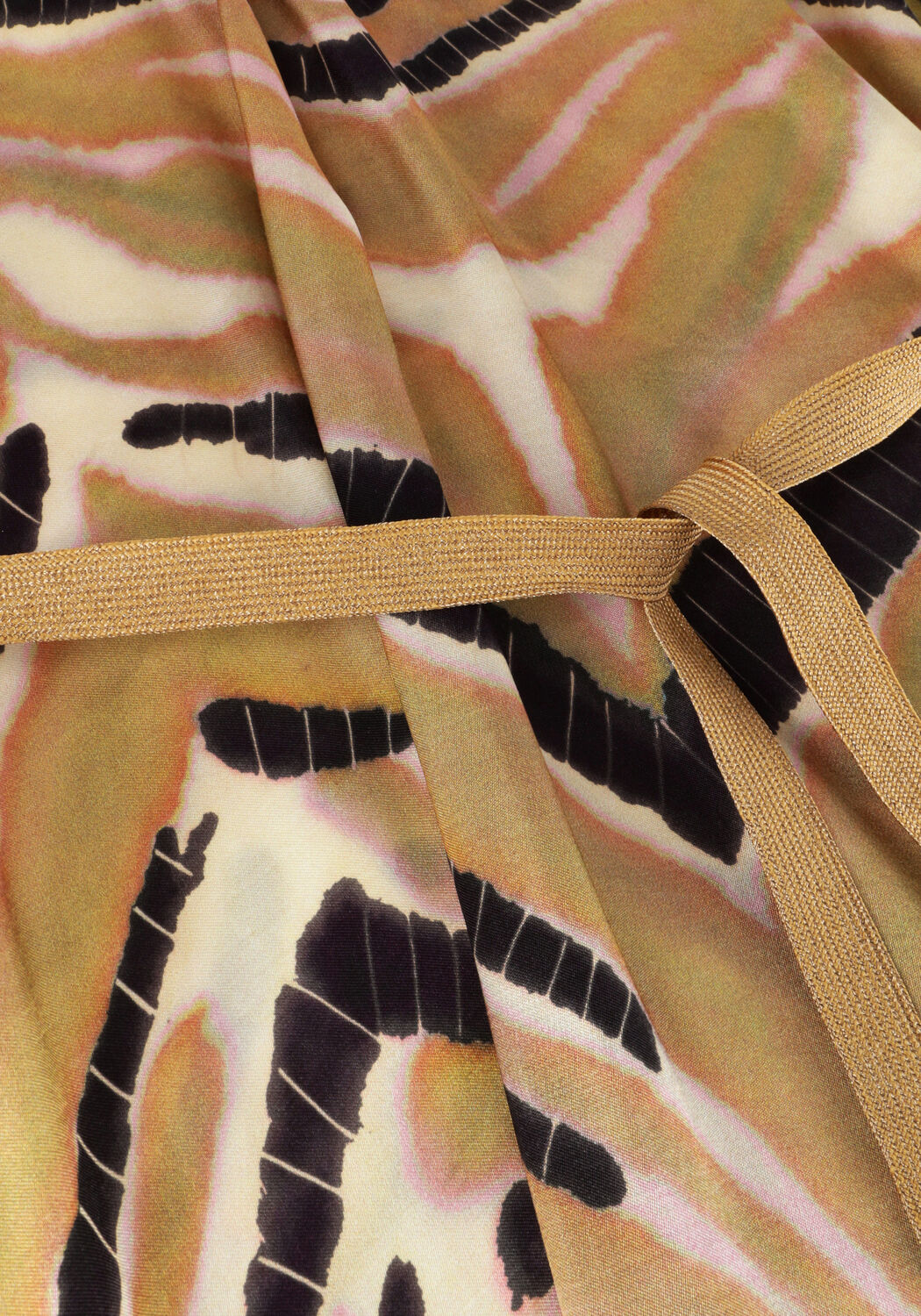 Groene SUMMUM Maxi jurk DRESS ZIGZAG - large