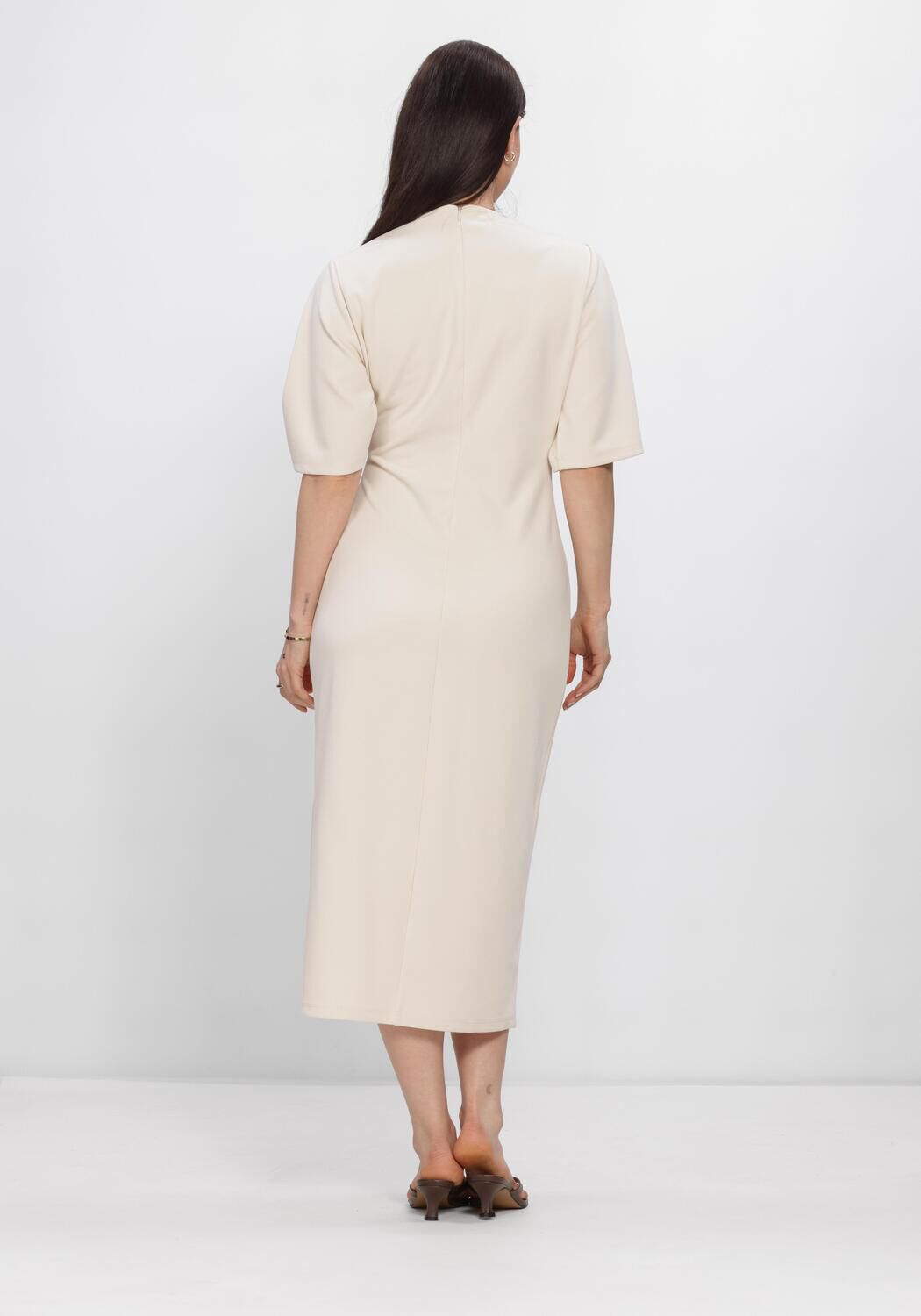 Beige SECOND FEMALE Jurken LIANA DRESS - large