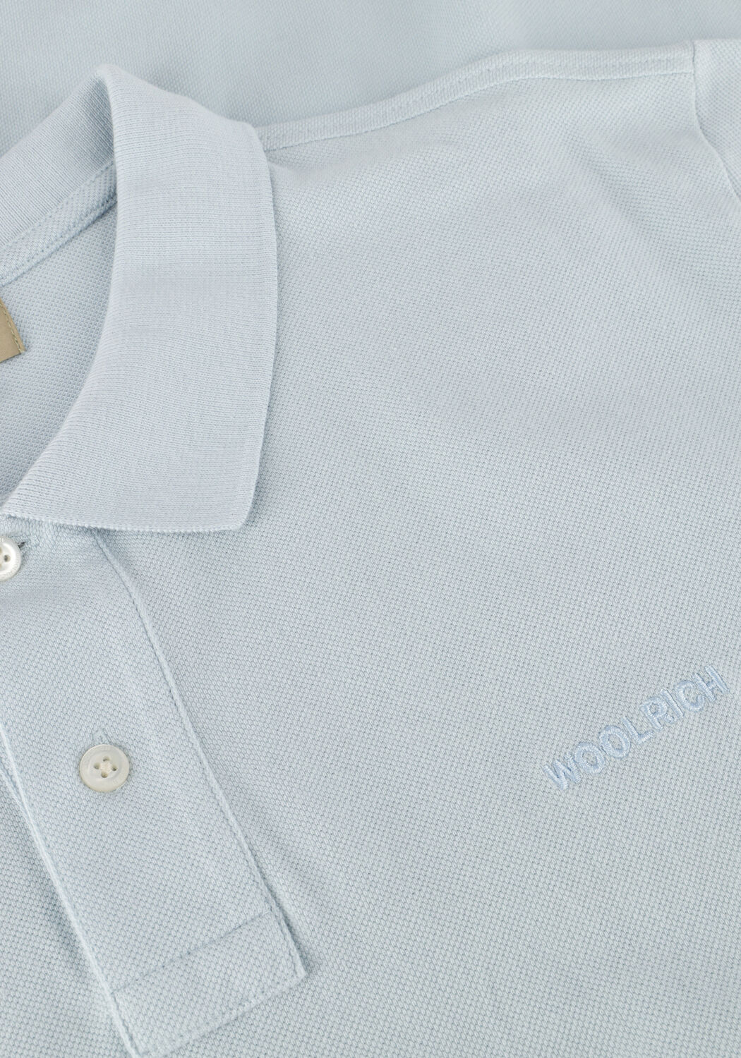 Lichtblauwe WOOLRICH Polo CLASSIC AMERICAN POLO - large
