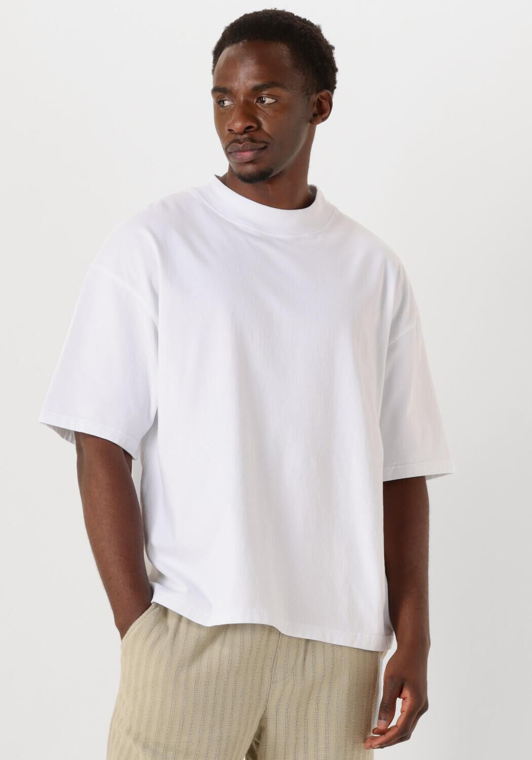 American Vintage T-Shirt Heren Fazy, Maat: M/L, Kleur: Wit