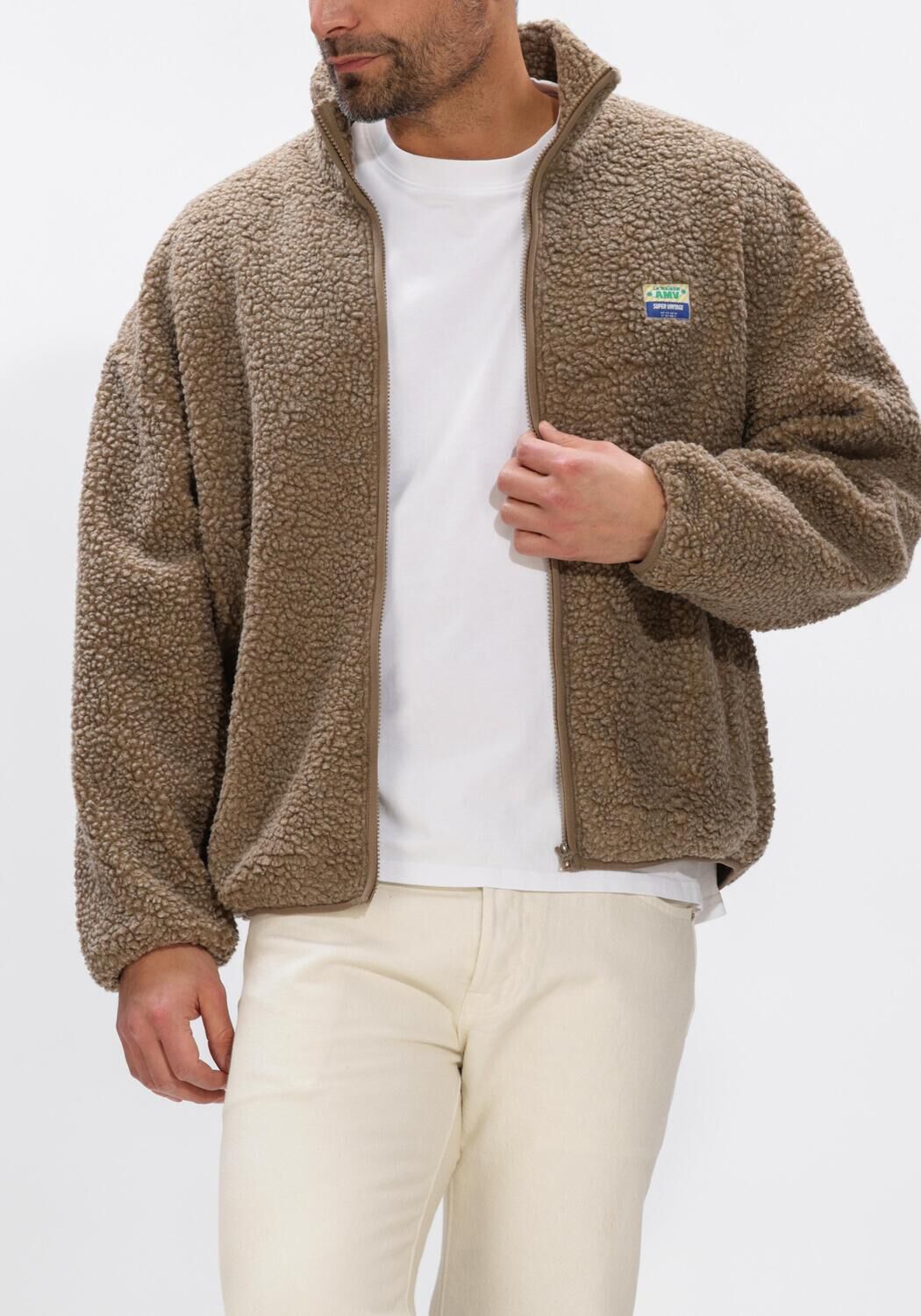 Bruine AMERICAN VINTAGE Vest HOKTOWN ZIP | Assem
