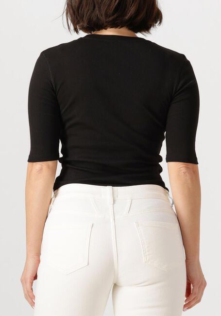Zwarte CLOSED T-shirt CREWNECK SHORTSLEEVE - large