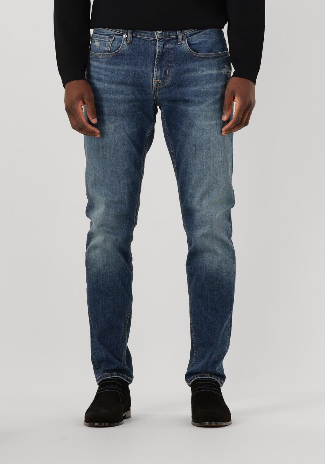 7 for all Mankind Slim Fit Jeans Heren Slimmy Tapered, Maat: 28, Kleur: Blauw