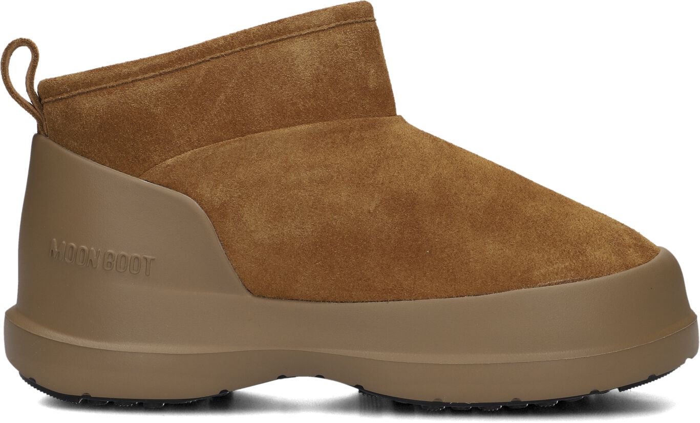 Moon Boot Enkelboots Dames Mb Luna Low Boot Suede, Maat: 38, Materiaal: Suède, Kleur: Cognac