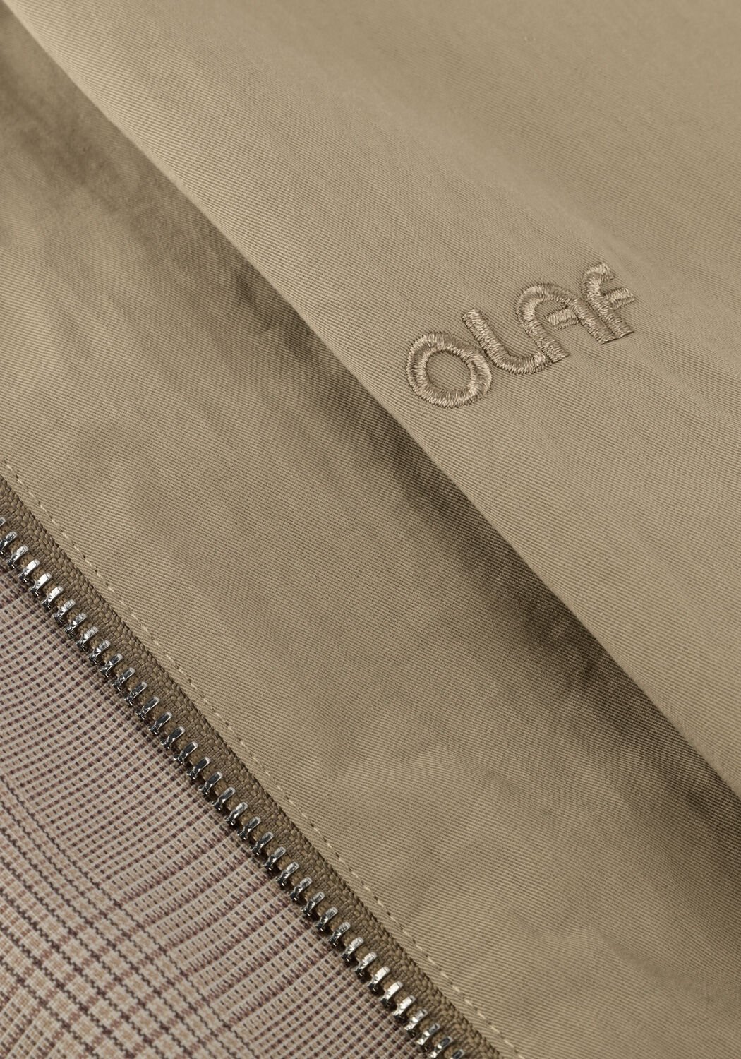 Khaki OLAF HUSSEIN Bodywarmer ZIP UP GILET - large