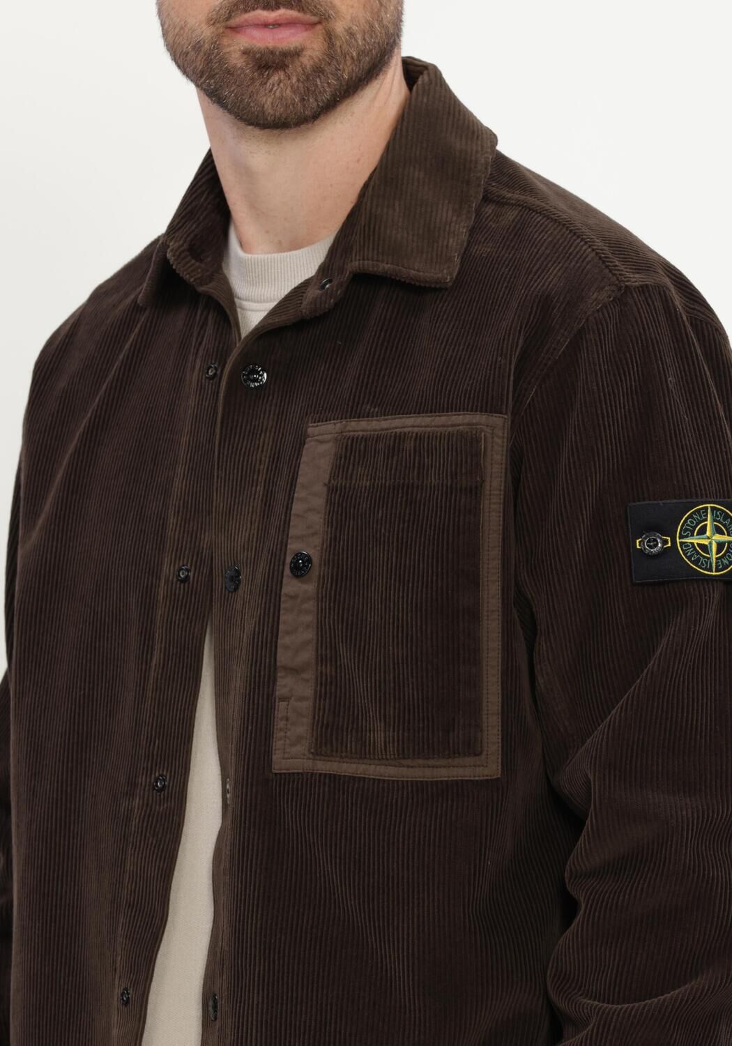 Grijze STONE ISLAND Overshirts SHIRTS S0212 - large