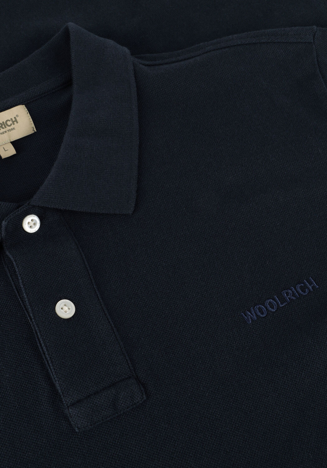 Donkerblauwe WOOLRICH Polo CLASSIC AMERICAN POLO - large