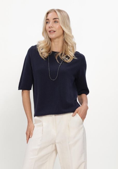 Donkerblauwe LUISA CERANO Truien/vesten PULLOVER AUS KASCHMIR-MIX - large